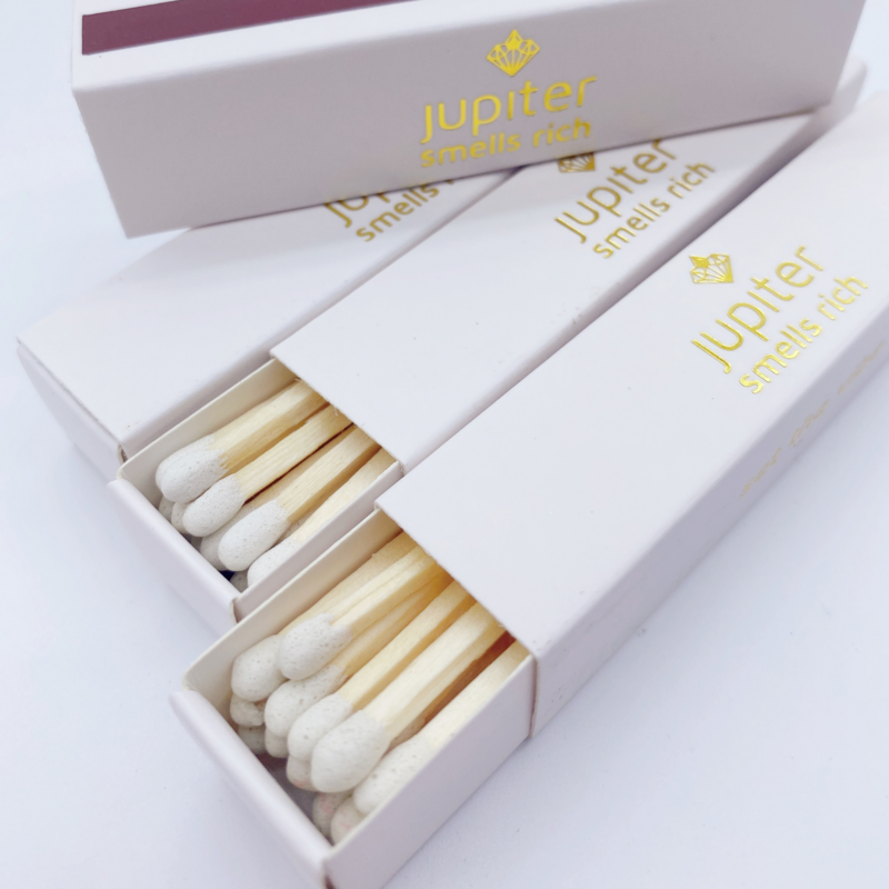 Gold Foil Customization Slender Matchbox In Custom Matches With Quality Pattern Cardboard With Colorful Match Box