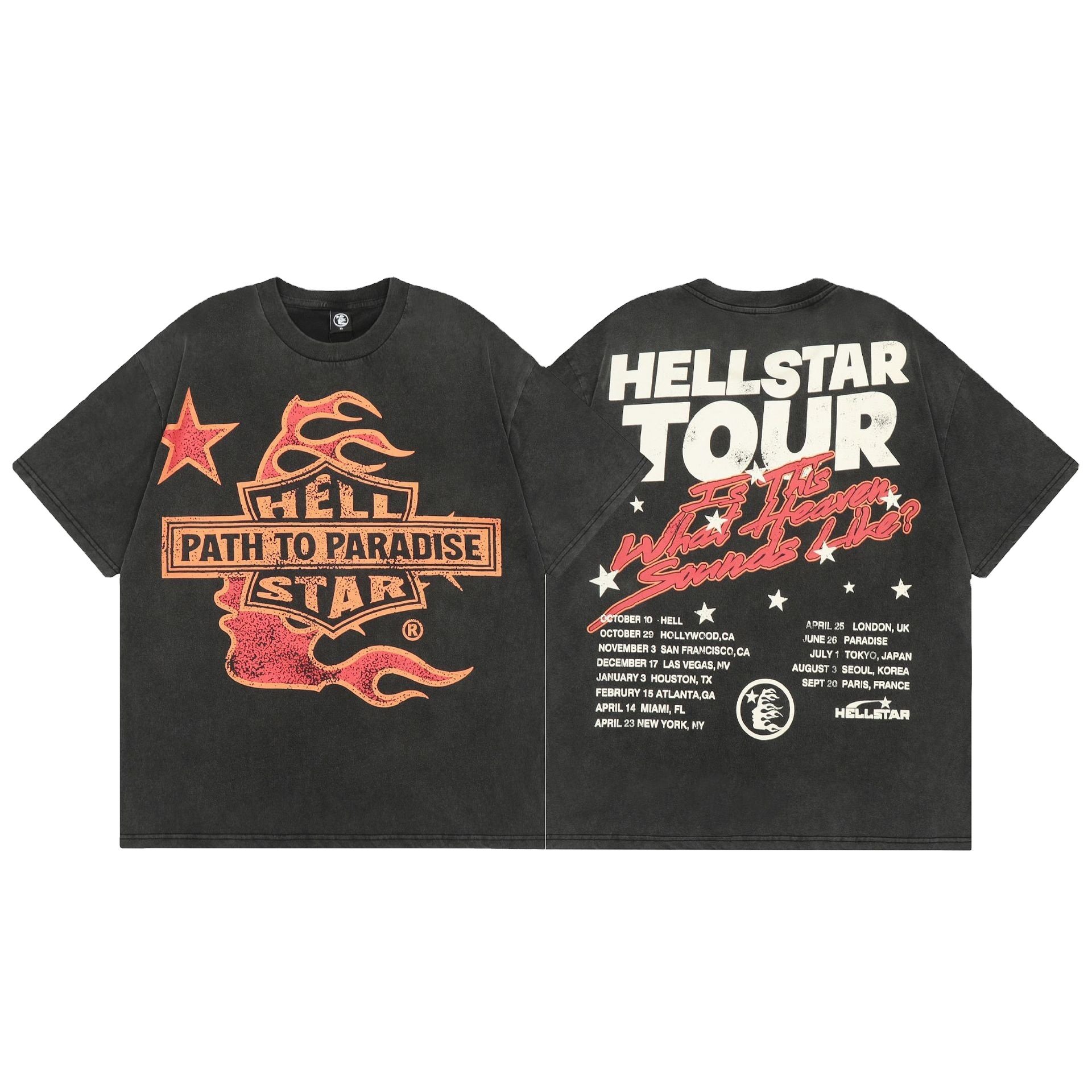 2024 Summer New Arrival American Men's Loose Short-sleeved Crewneck T-shirt Retro All-match Casual Half-sleeved T-shirt