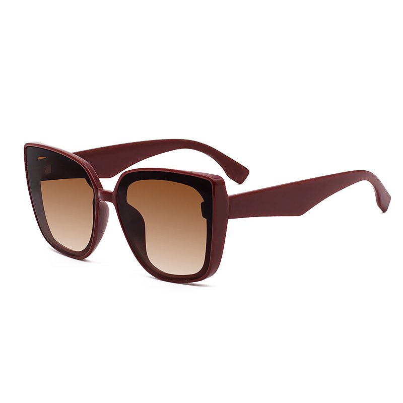 High fashion square frame sunglasses sunshade anti-UVA color variety all match good-looking men and women the same