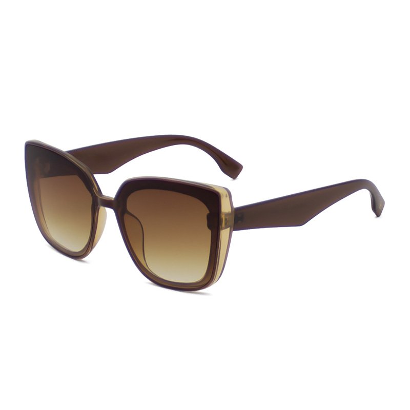 High fashion square frame sunglasses sunshade anti-UVA color variety all match good-looking men and women the same