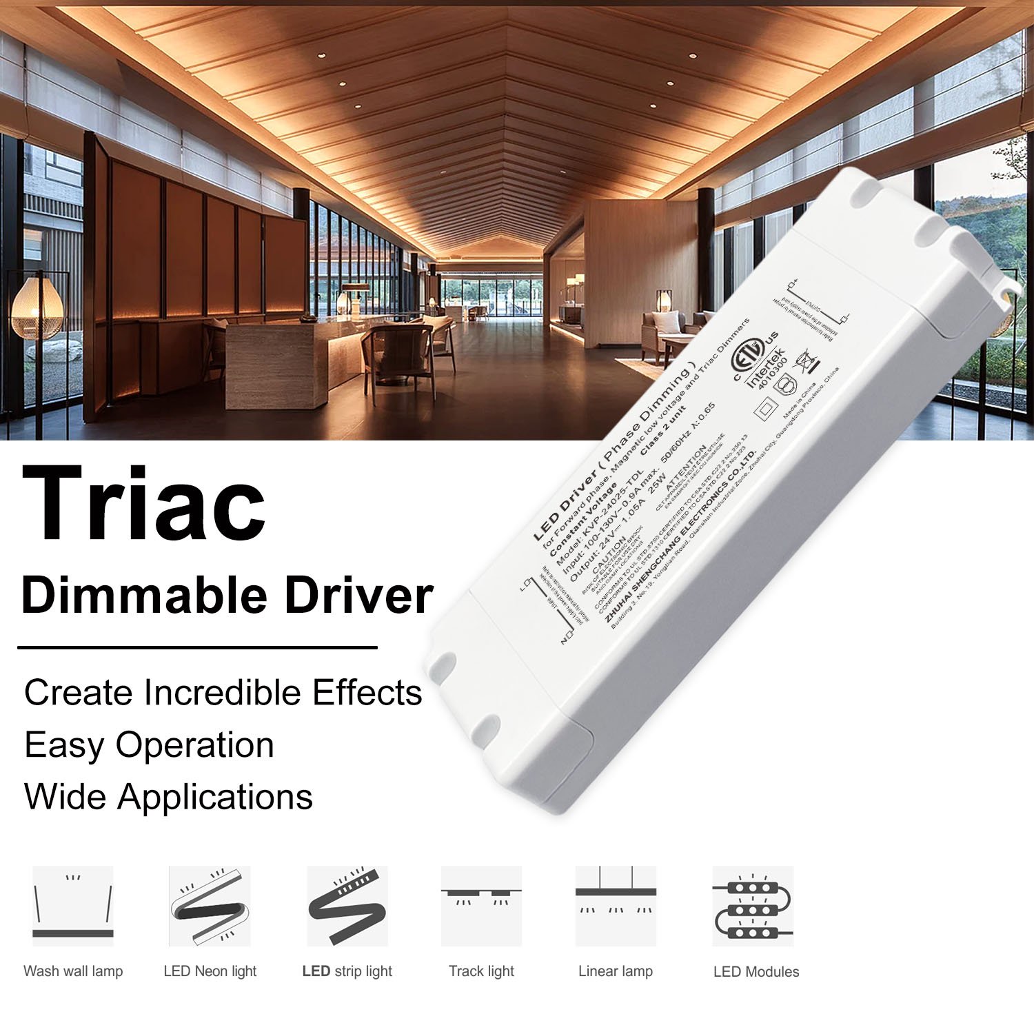 good price 50W 12V 24VMLV ELV Triac dimming driver FCC cETL listed match LUTRON perfectly