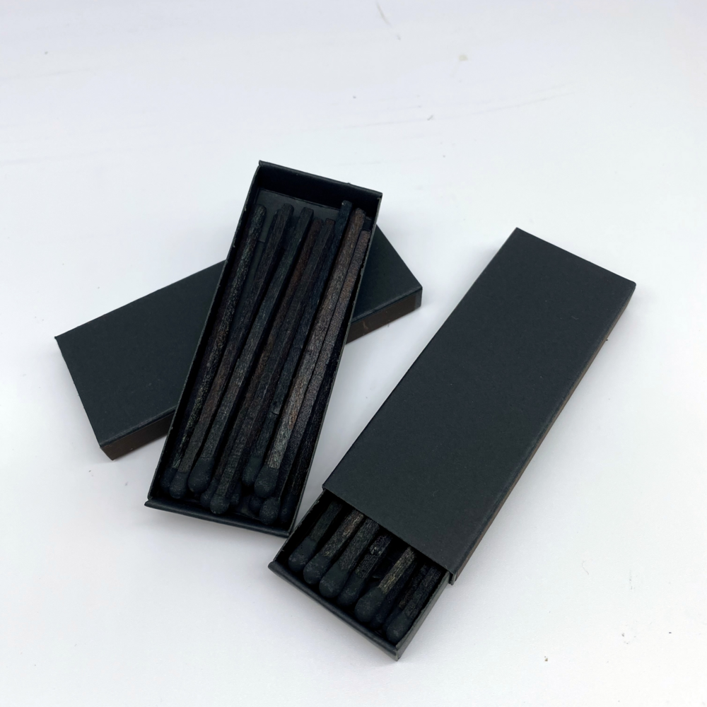 Wholesale Matchboxes Safety Custom Cigar Matches Boxes Luxury Black Matchsticks Packaging Box wood matches in bulk