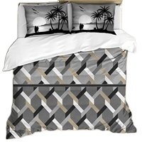100% Cotton Printed bedsheets 4 pc set Fitted Flat in Soft quality with matching pillow cases For luxury Modern bedroom Avior