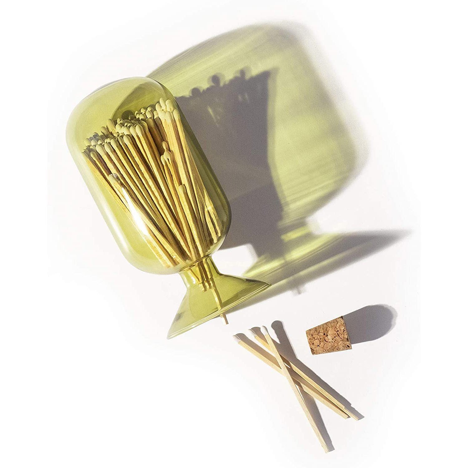 Hanukkah Matches Jar Color Match Holder Glass Cloche Bottle Without Matches Eco-friendly