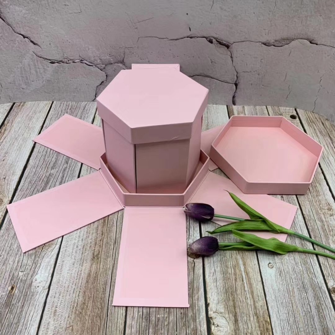 3 layer photo album surprise gift box Gift Boxes Pantone Offer Velvet Custom Handmade