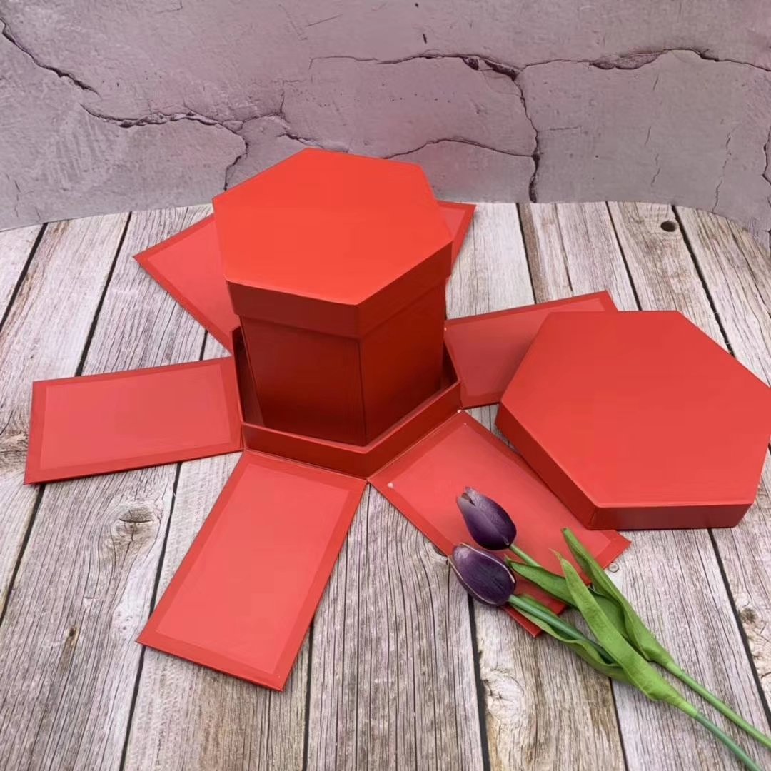 3 layer photo album surprise gift box Gift Boxes Pantone Offer Velvet Custom Handmade