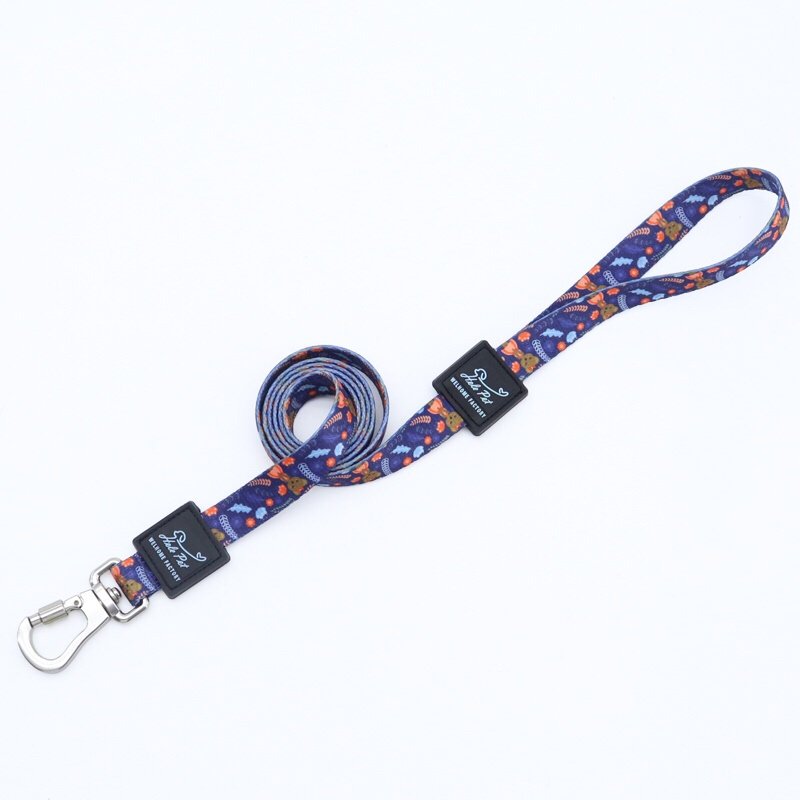 Sublimation Print Y shape dog harness custom pattern pet collar custom logo dog collar match leash