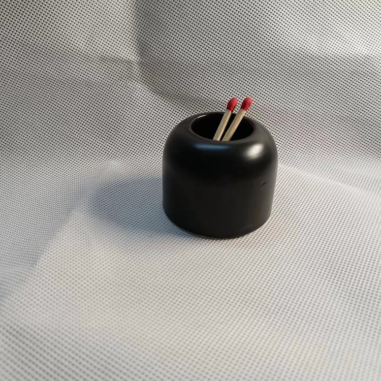 White ceramic Match Holder With striker
