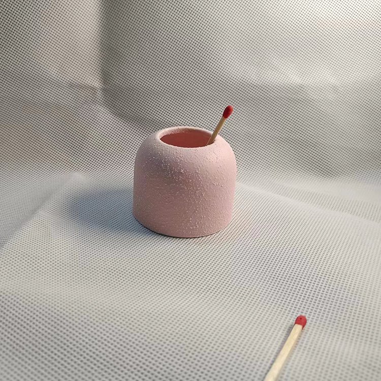 White ceramic Match Holder With striker