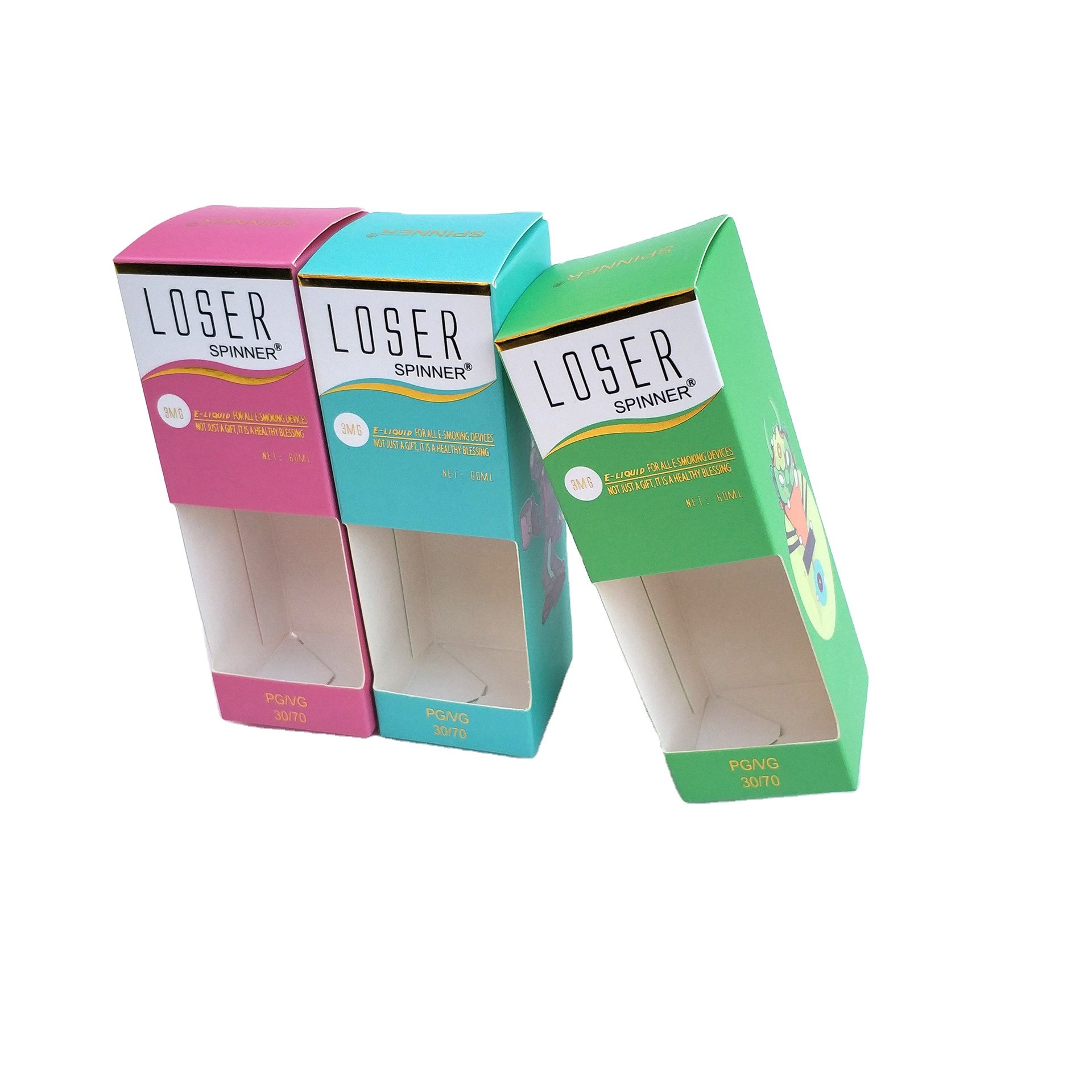 Custom retail skin care box packaging Printed folding cosmetic paper card box packaging