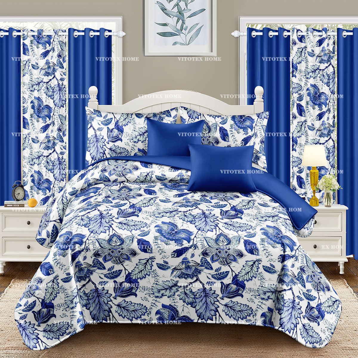 2024 New Design Cheap price bed sheet set with curtains and pillow bed sheets with curtains