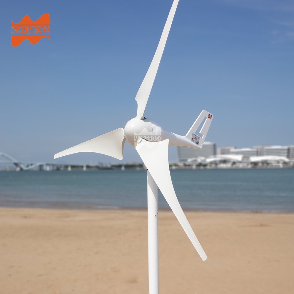 400W 12V or 24V Auto Match Wind Turbine Generator With High Strength Nylon Composite 2.5m/s Small Start Wind Speed Windmill