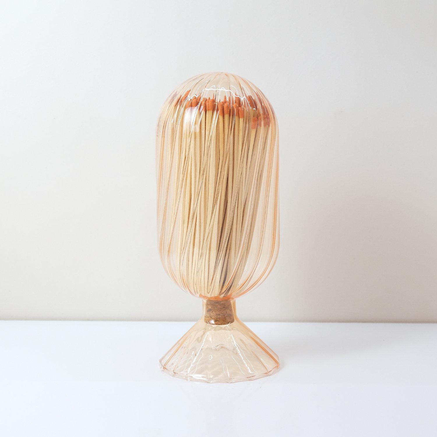 match holder with sticker Decorative Custom Logo Inverted Bottle colored matches Of matches glass