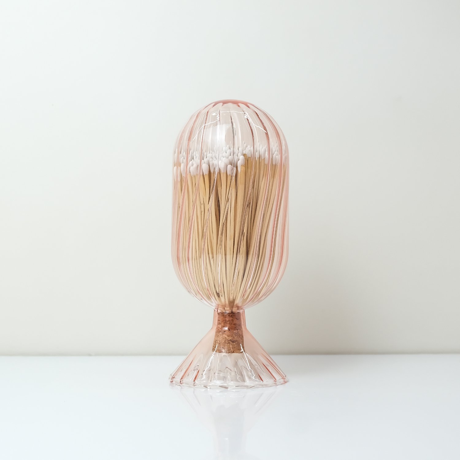 match holder with sticker Decorative Custom Logo Inverted Bottle colored matches Of matches glass
