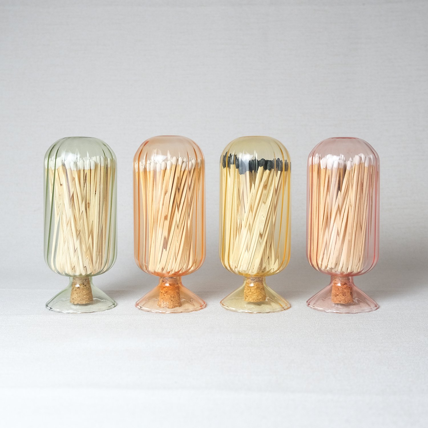 match holder with sticker Decorative Custom Logo Inverted Bottle colored matches Of matches glass