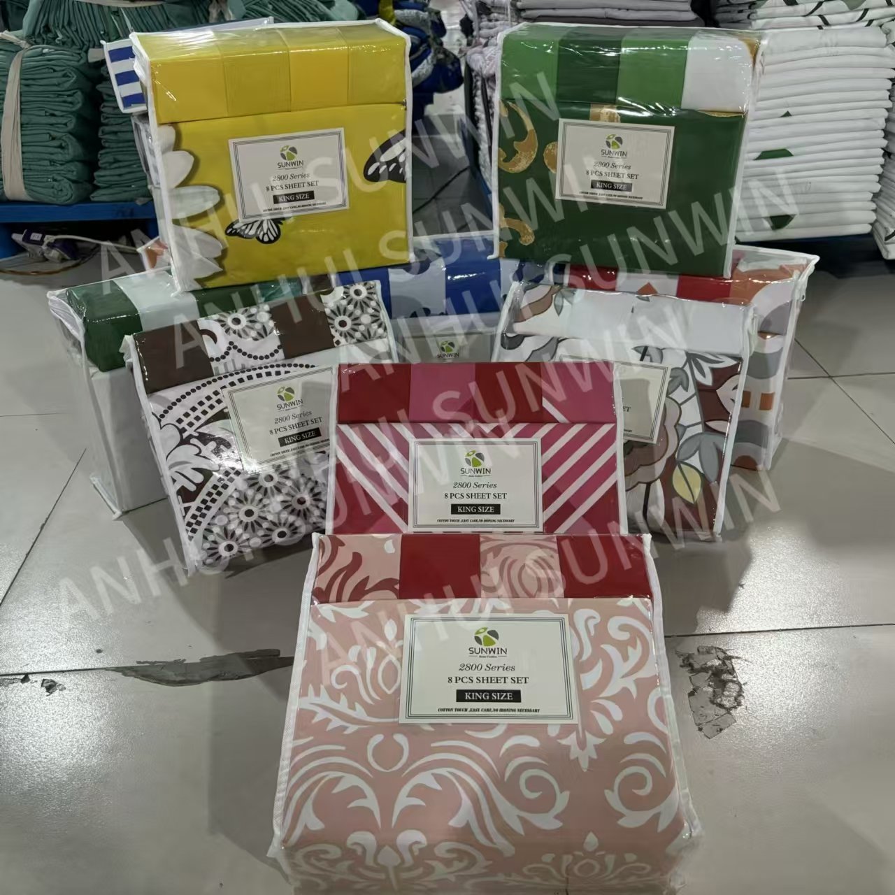 New Arrival King Size Bed Sheet Set 6 Pieces Bedding Set With Matching Curtains 100% Microfiber Bedding Sheet Set For All Season