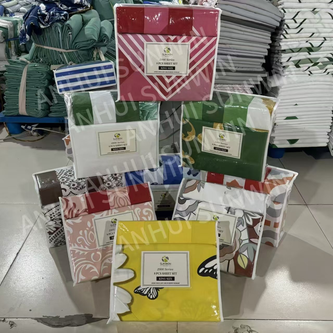 New Arrival King Size Bed Sheet Set 6 Pieces Bedding Set With Matching Curtains 100% Microfiber Bedding Sheet Set For All Season