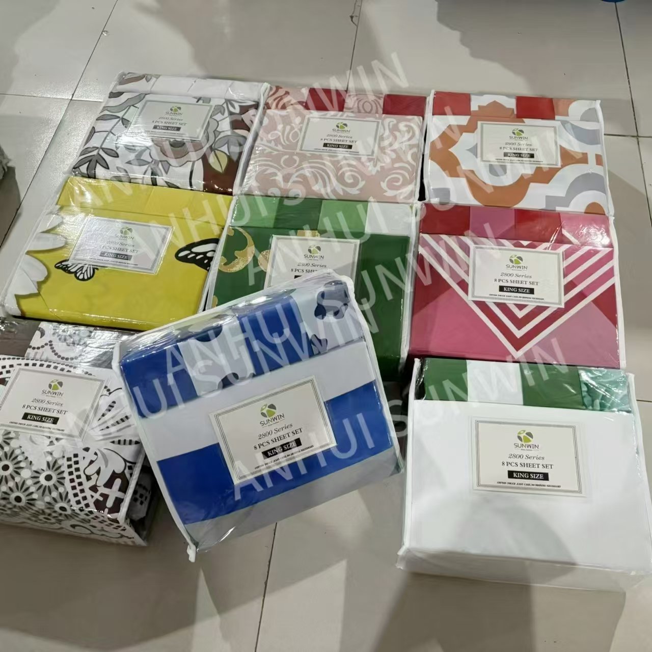 New Arrival King Size Bed Sheet Set 6 Pieces Bedding Set With Matching Curtains 100% Microfiber Bedding Sheet Set For All Season