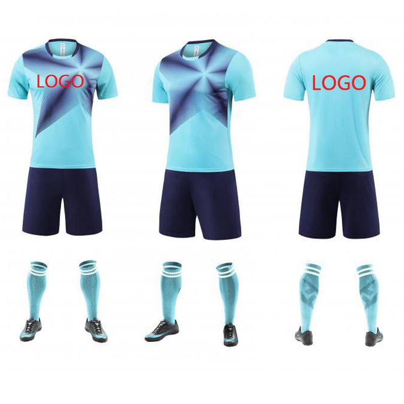 Multi color kids soccer uniforms athletic shirt football outfit soccer exercise training soccer academy set custom match jerseys