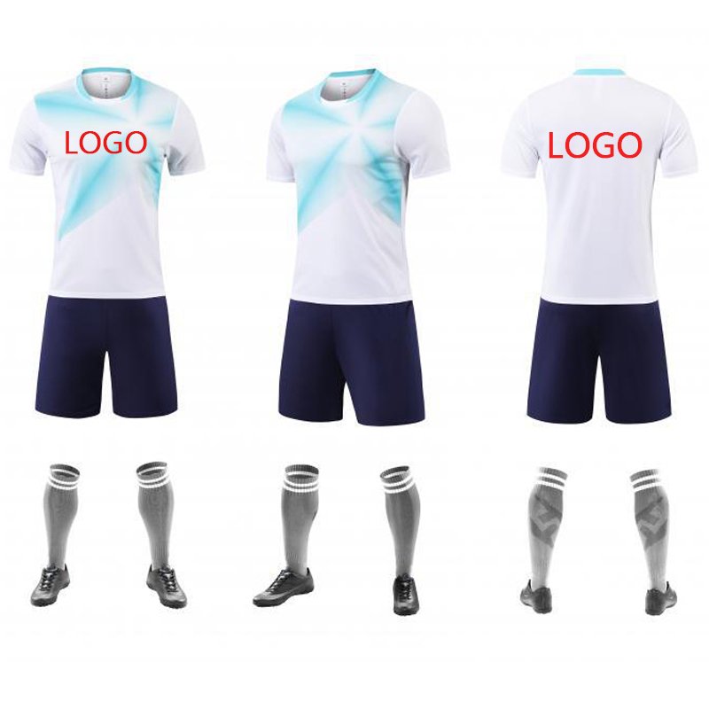 Multi color kids soccer uniforms athletic shirt football outfit soccer exercise training soccer academy set custom match jerseys