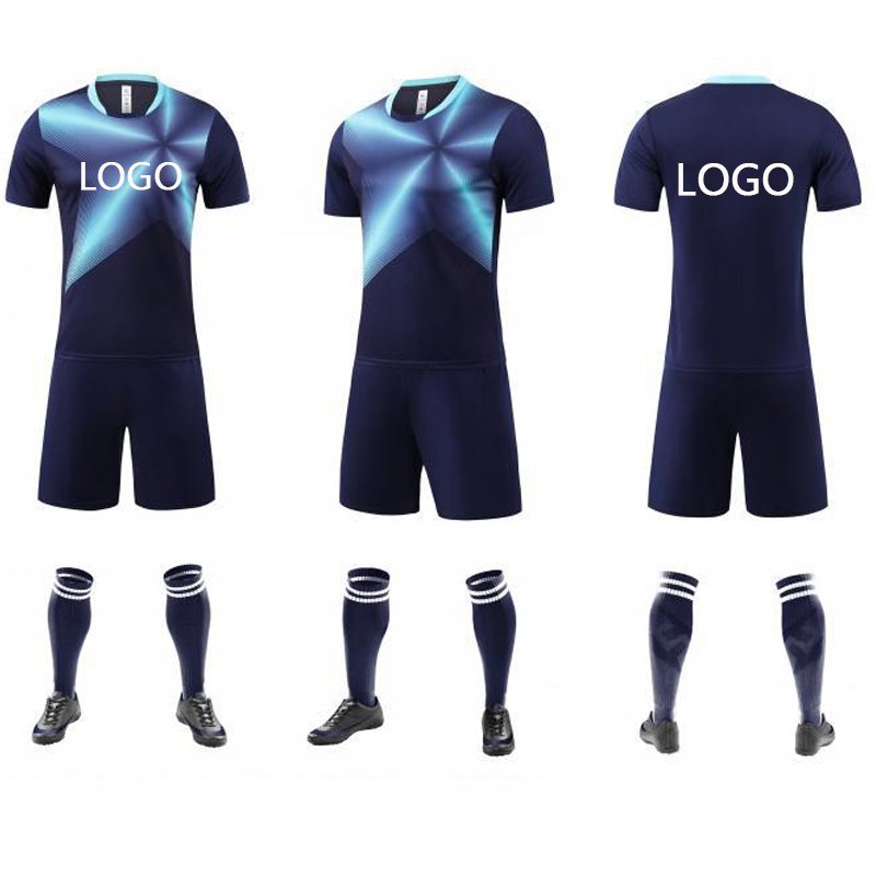 Multi color kids soccer uniforms athletic shirt football outfit soccer exercise training soccer academy set custom match jerseys