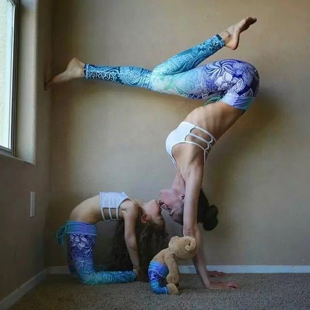 KY Custom Print High Waisted Skinny Workout Leggings for Women Matching Active Wear Sets for Mother and Daughter