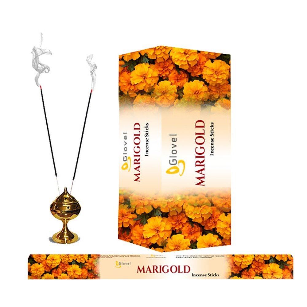 Perfect quality Marigold Incense Sticks 9 inch with flat box packing Best exporter Bulk Purchase Prayer Essentials from India