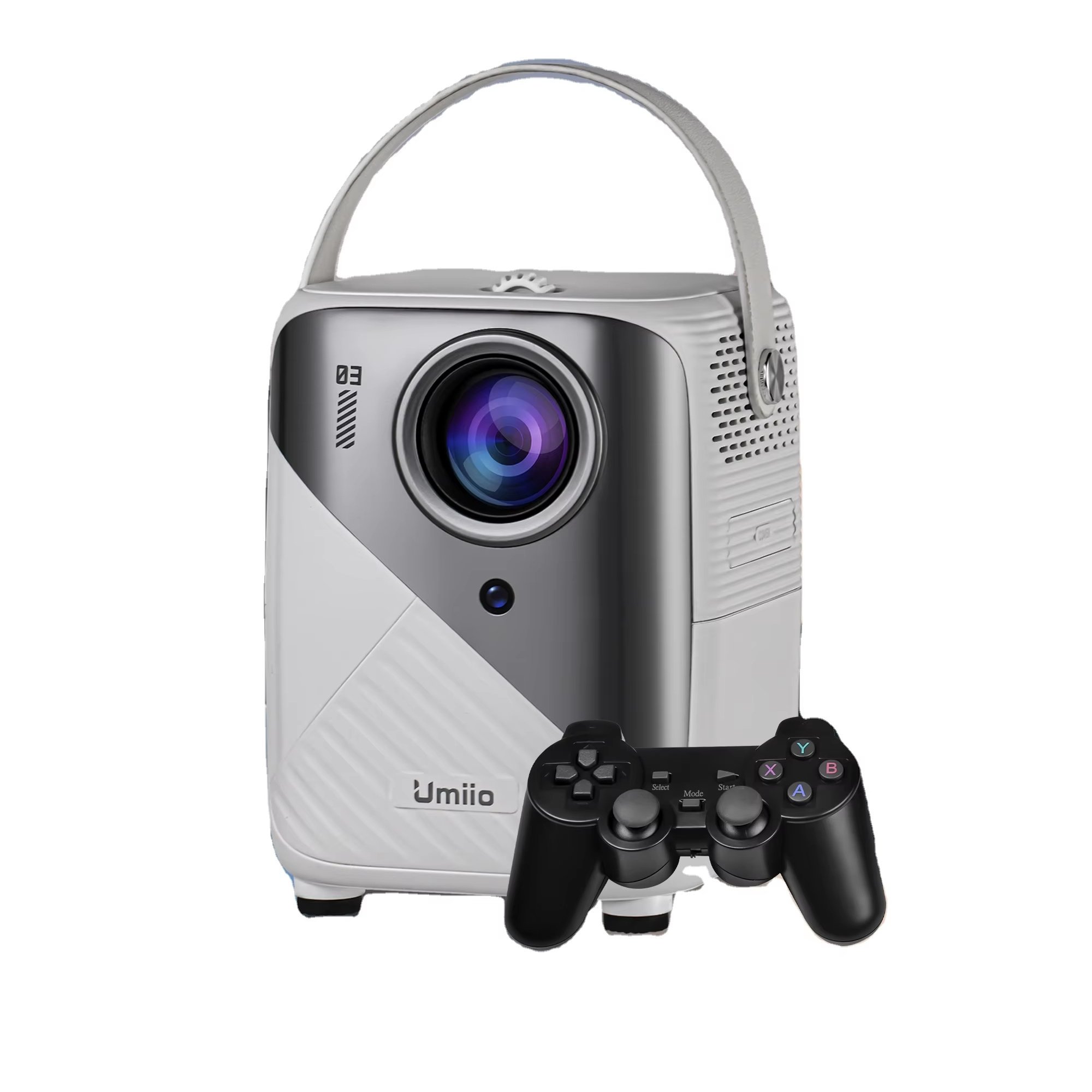 2024 New A011 Umiio Cinema Portable Intelligent Projector Home 1080P Matching Game Controller HDMI HD Interface Projectors
