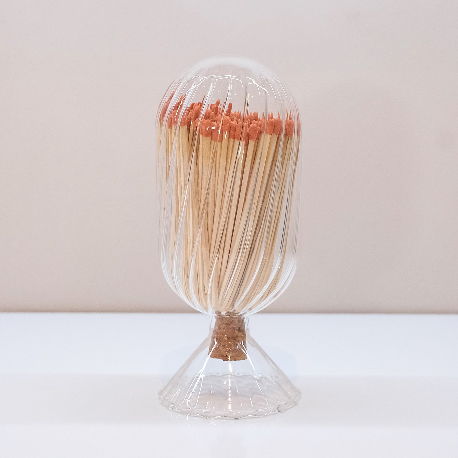 matches for candles Decorative Custom Logo Inverted Bottle fire matches Of match holder with sticker