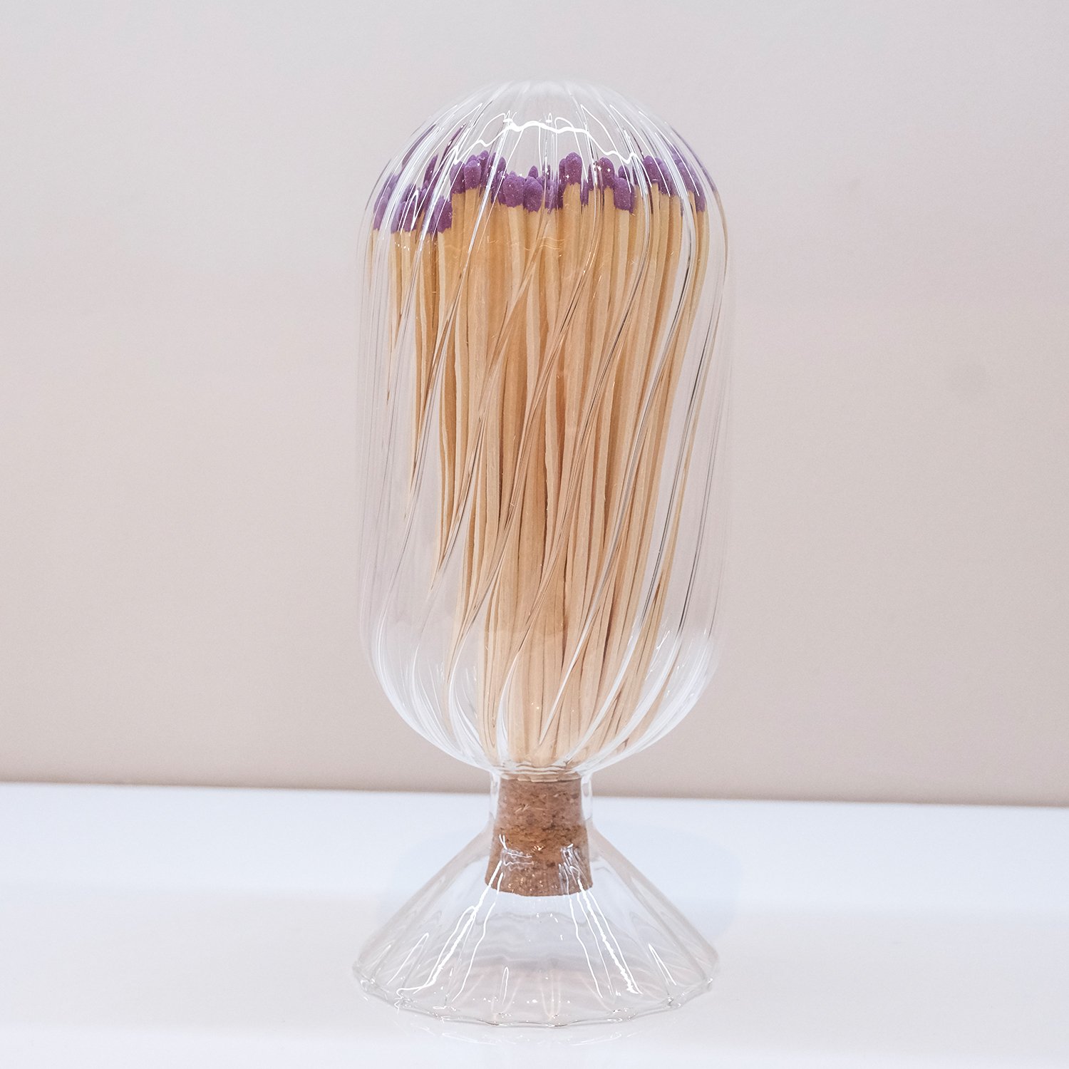 matches for candles Decorative Custom Logo Inverted Bottle fire matches Of match holder with sticker