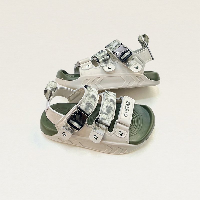 Children's fashion all-match sandals 2024 summer new boys beach shoes large Girls Pink casual shoes