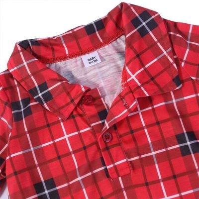 Hot Sale lovely botton down printing pajamas sets matching women family christmas pajamas set