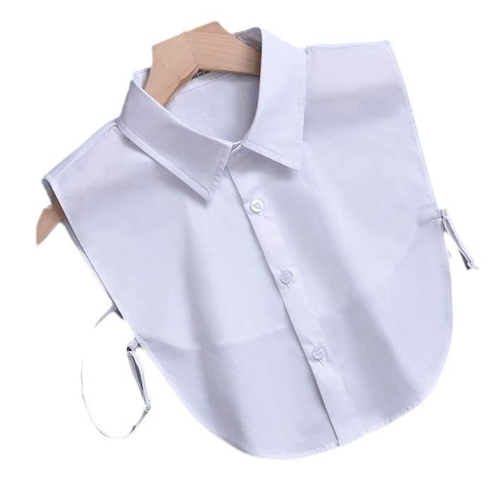 OEM LOGO shirt collar All match men's and women's sweater decorated shirt collar black and white blue decorated collar