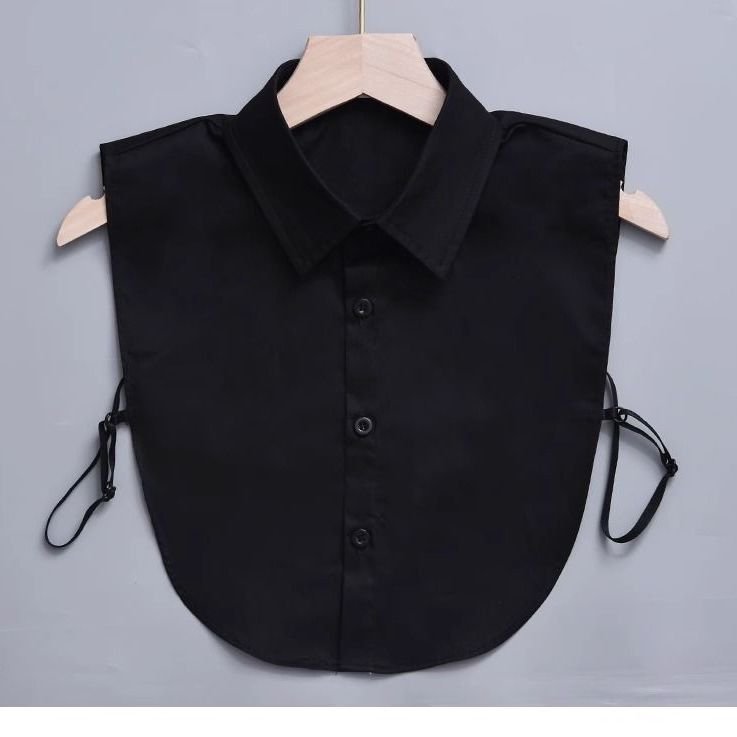 OEM LOGO shirt collar All match men's and women's sweater decorated shirt collar black and white blue decorated collar