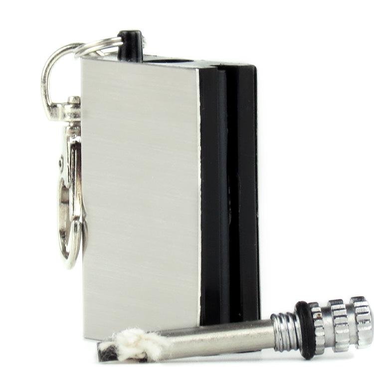Lighters Fire Kit for Hiking Camping Creative Stainless Steel Flint Fire Lighter Starter Matches Portable Survival Tool