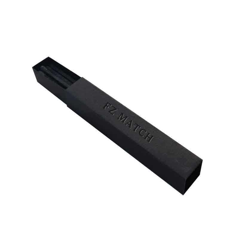 Hot Sale Custom Black Luxury Matches For Candles In Bulk Slender Box Match