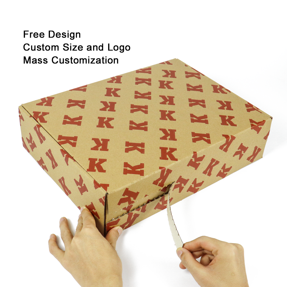 custom logo recycled materials clothing baby blanket shipping luxury cardboard cosmetic corrugated shipping mailer packaging box