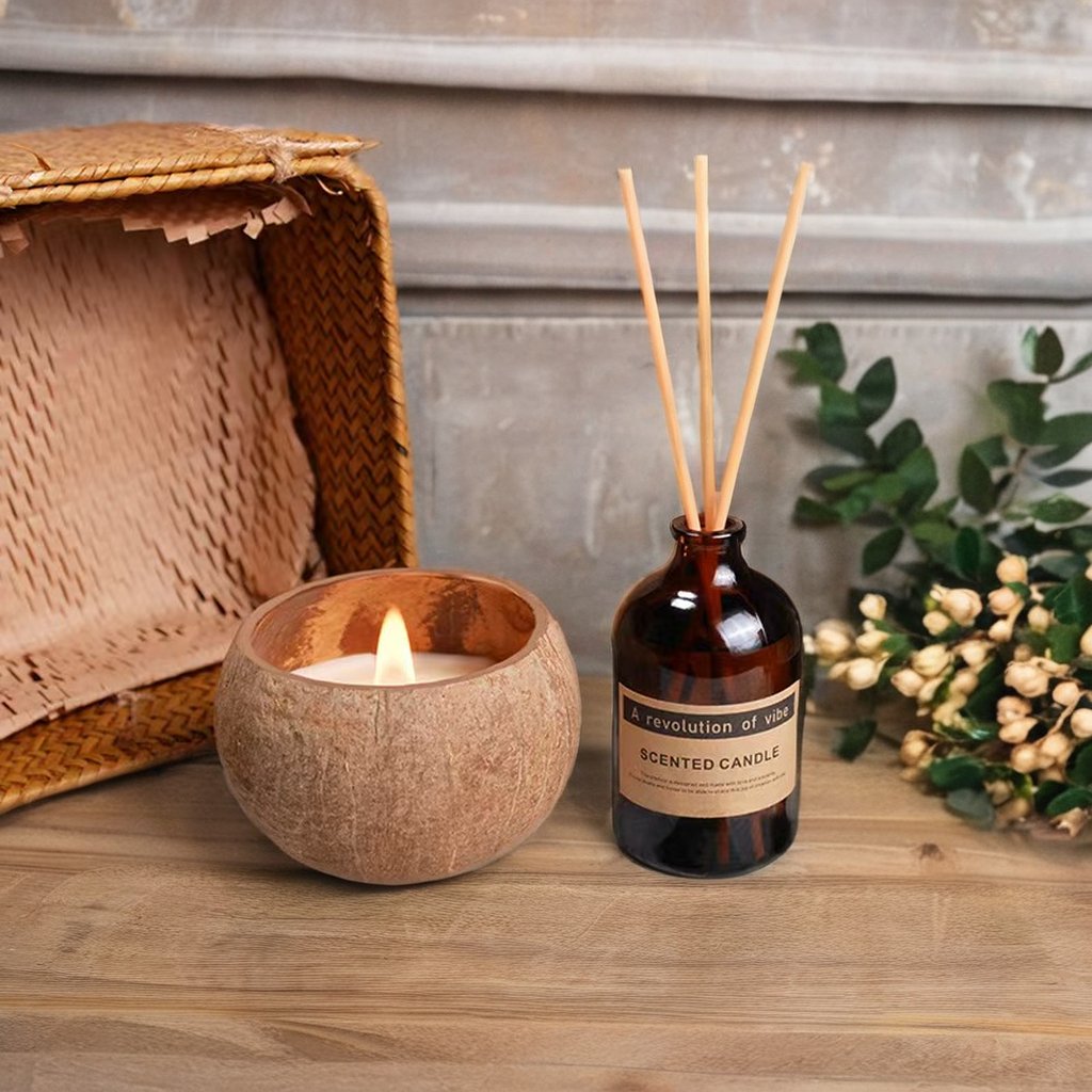 Hot Selling Lovely Christmas Birthday Custom Logo Coconut Soy Wax Scented Candle Gift Set