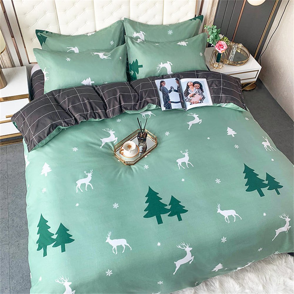 bed cover 100% cotton flower design bed sheet duvet covers with matching curtains round bed covers