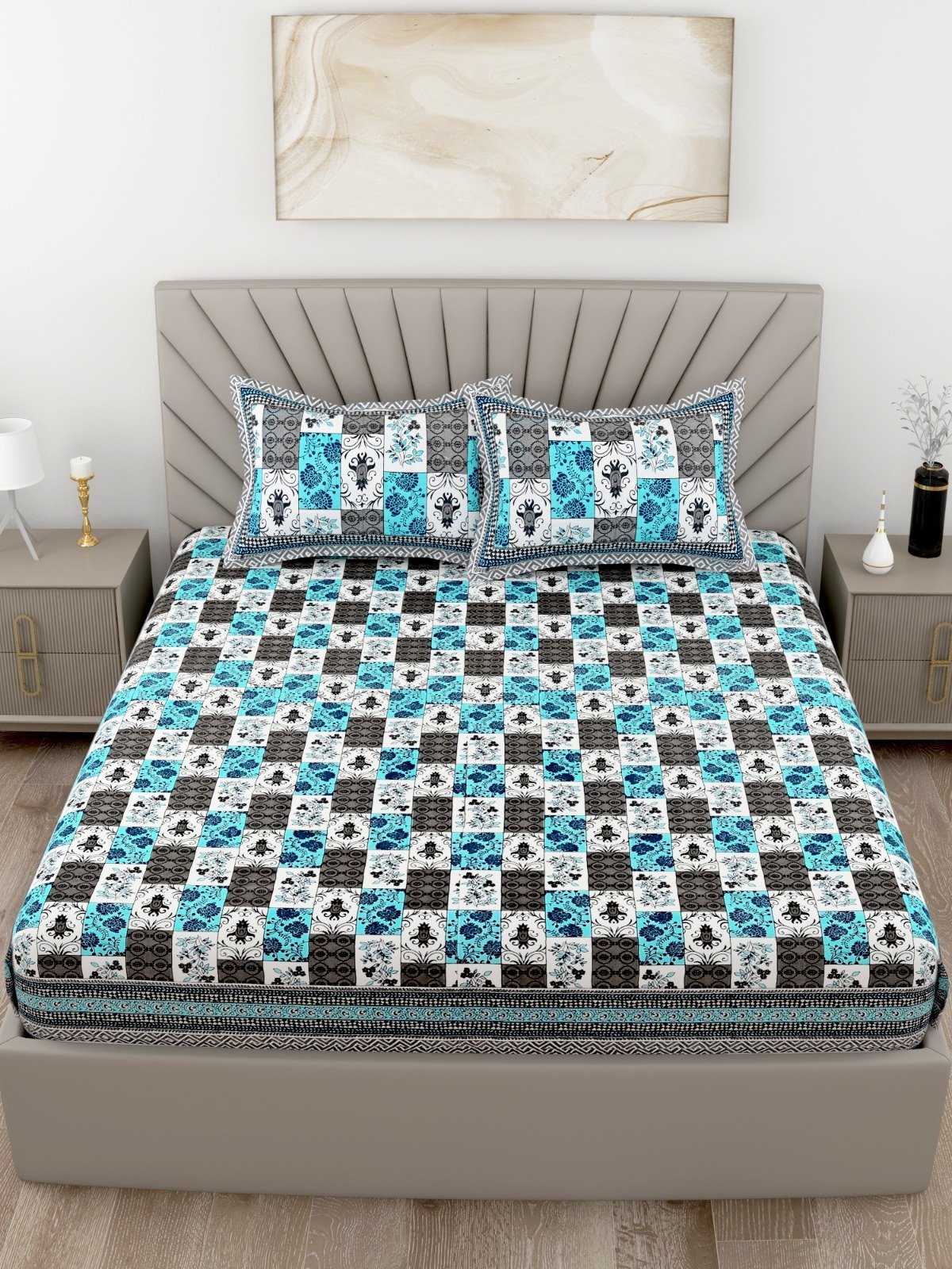 Looking Pure Cotton Super King Size Bedsheets
