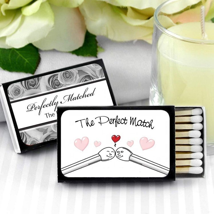 Wholesale Luxury Rectangle Kraft Paper Matchbox Empty Drawer Packaging Gift Boxes Custom Luxury Match Box
