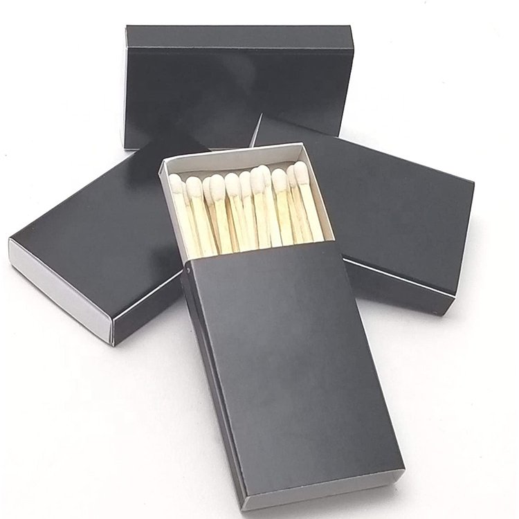 Wholesale Luxury Rectangle Kraft Paper Matchbox Empty Drawer Packaging Gift Boxes Custom Luxury Match Box
