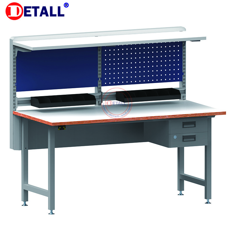 electronic Inspection esd repairing table antistatic table with light esd work table for electronics match with tools