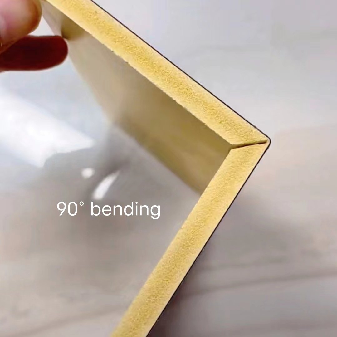 PET Marble Bamboo Fiber Wall Panel Bending Shape Design Match with WPC Fluted Wall Panel