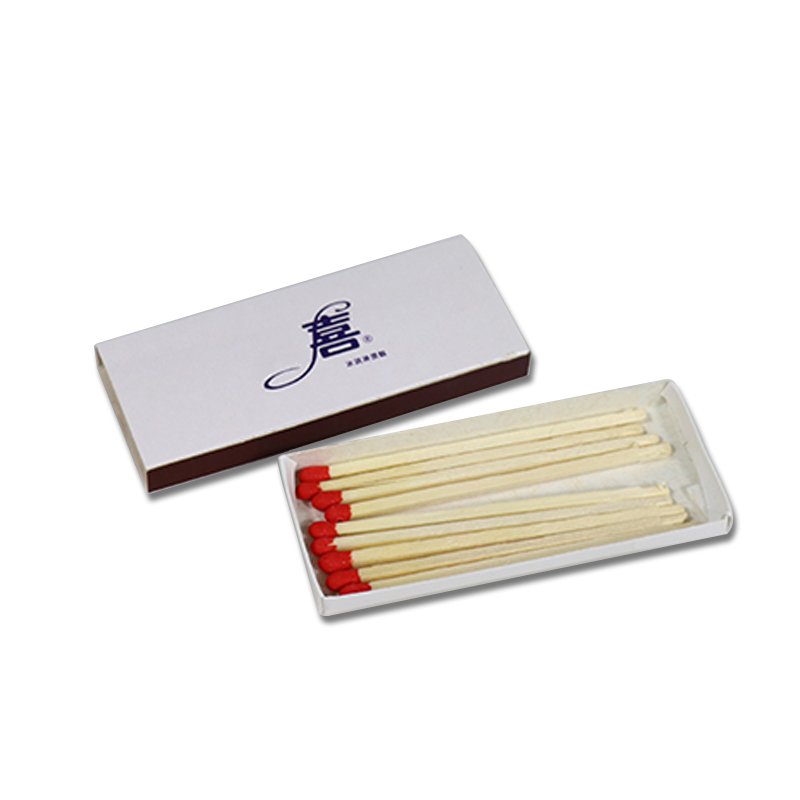 New Products Promotional Custom Logo White Long Slide Match Box Reusable Packaging Plain Small Matchbox