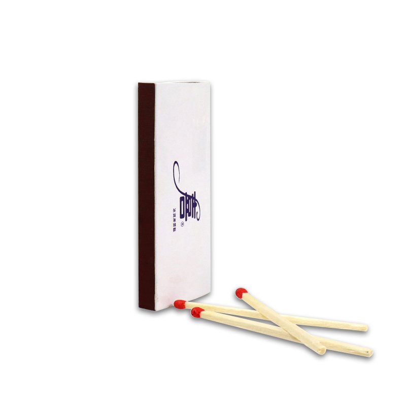 New Products Promotional Custom Logo White Long Slide Match Box Reusable Packaging Plain Small Matchbox