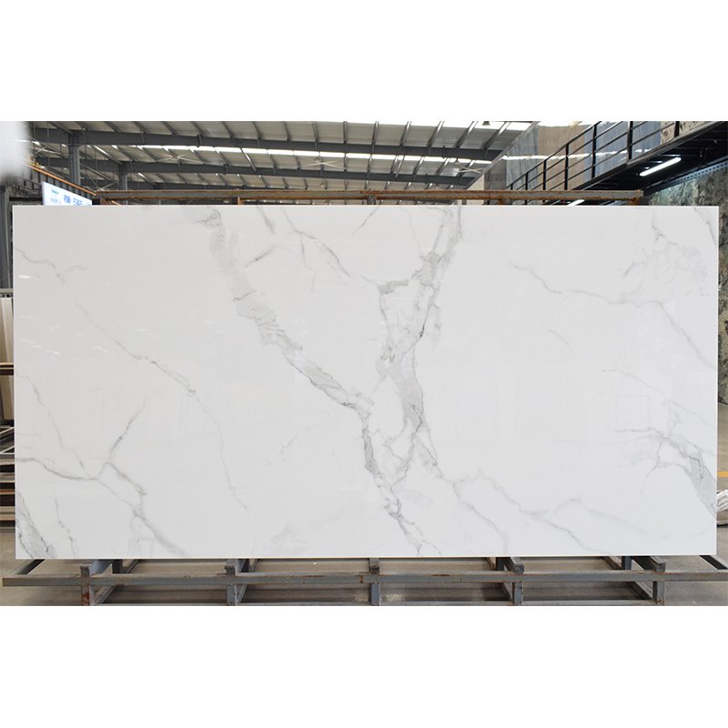 China Factory Sintered Stone Book Match White Black Polish Porcelain Slab Tiles