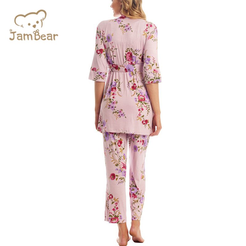 Sustainable maternity pyjamas matching baby organic bamboo baby gown and matching pajamas mom and baby matching robe