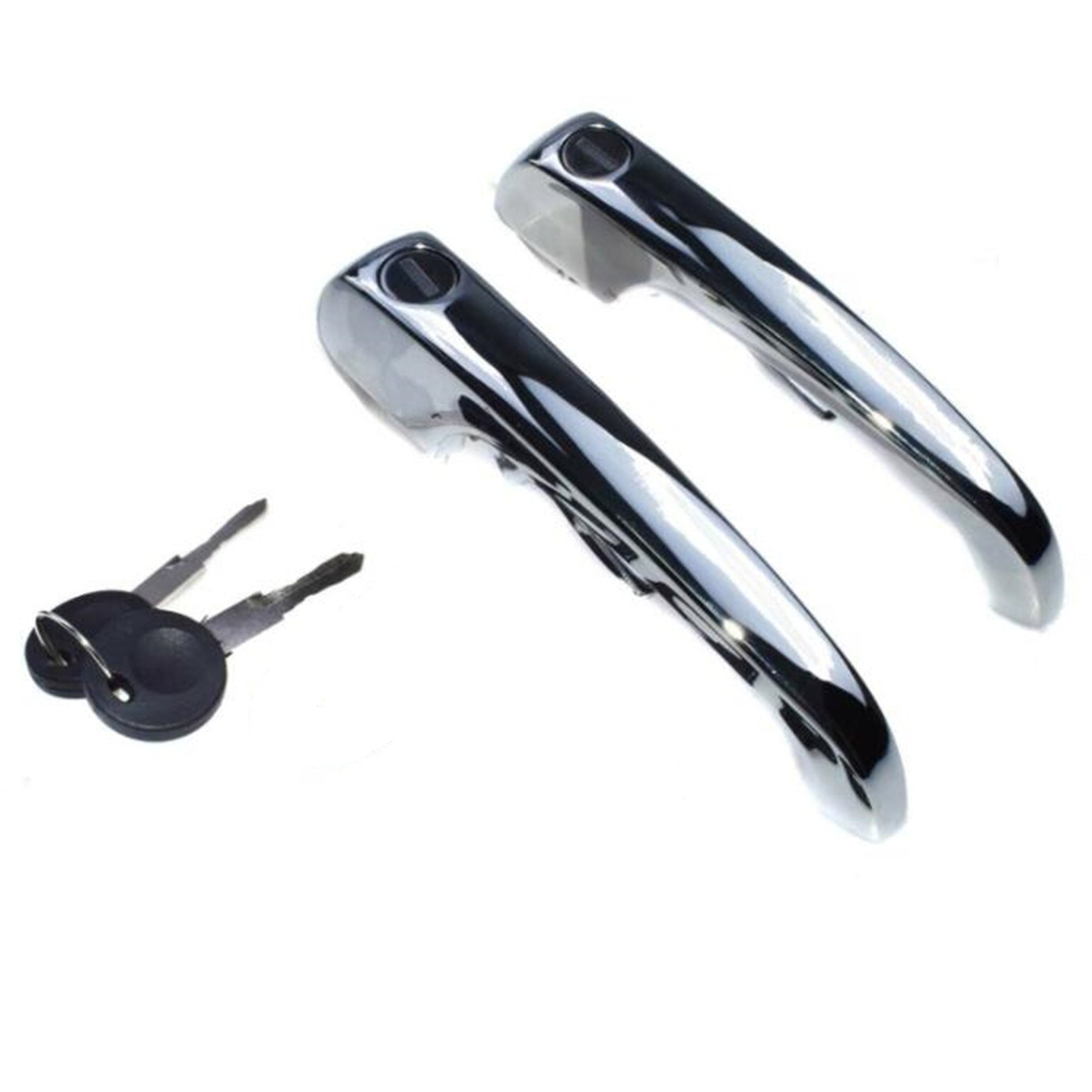 Pair) FOR VW Bay Window Bus Exterior Door Handle Sets With Matched Keys - 211837205N