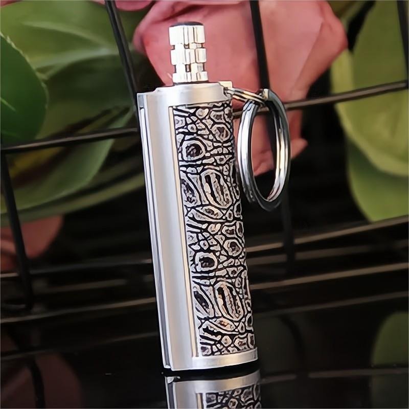 wholesale lighter bulk bottle opener windproof durable waterproof keychain lighter matches emergency keychain flint fire starter